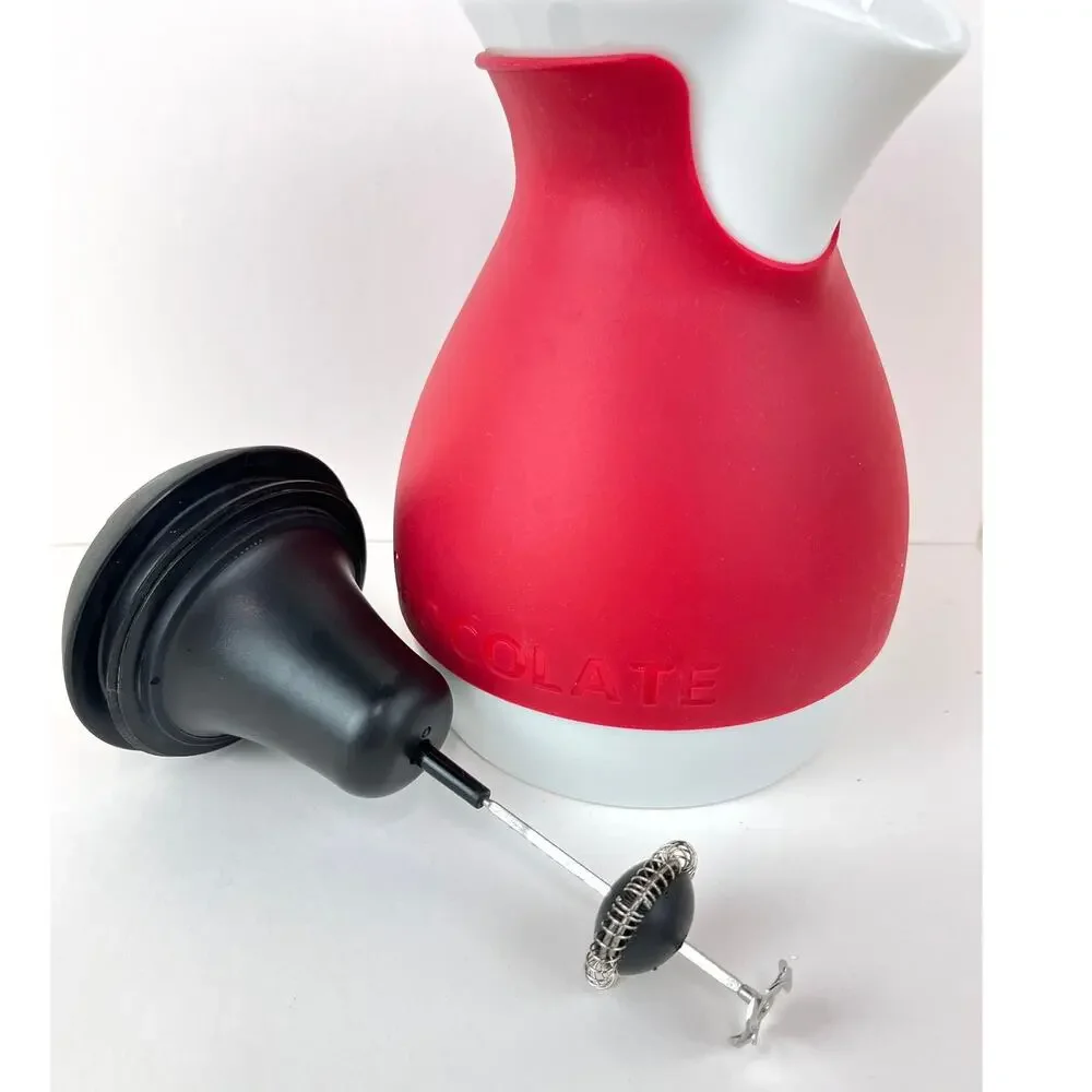 Williams Sonoma Hot Chocolate Pot Froth and Pour Pitcher